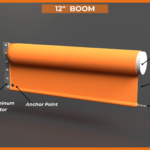 3D model for ACME's orange 12" Containment Boom without top cable (Fast water Boom)