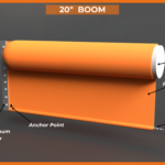 ACME's 20" Harbor Boom in orange without top cable