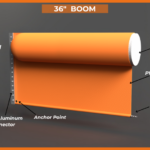 3D model for ACME's 36" Offshore Boom in orange without top cable
