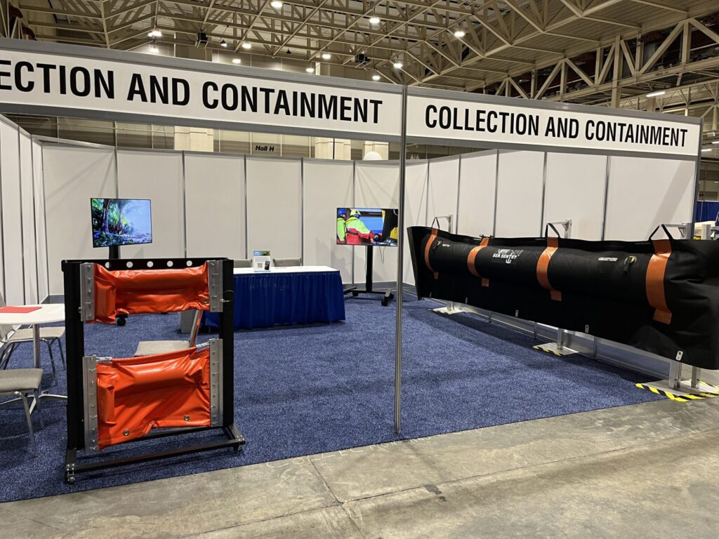 The Collection and Containment booth exhibit during the Mechanical Recovery Display and Demonstration 