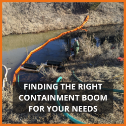 Thumbnail for an article discussing the different types of containment boom for specific needs