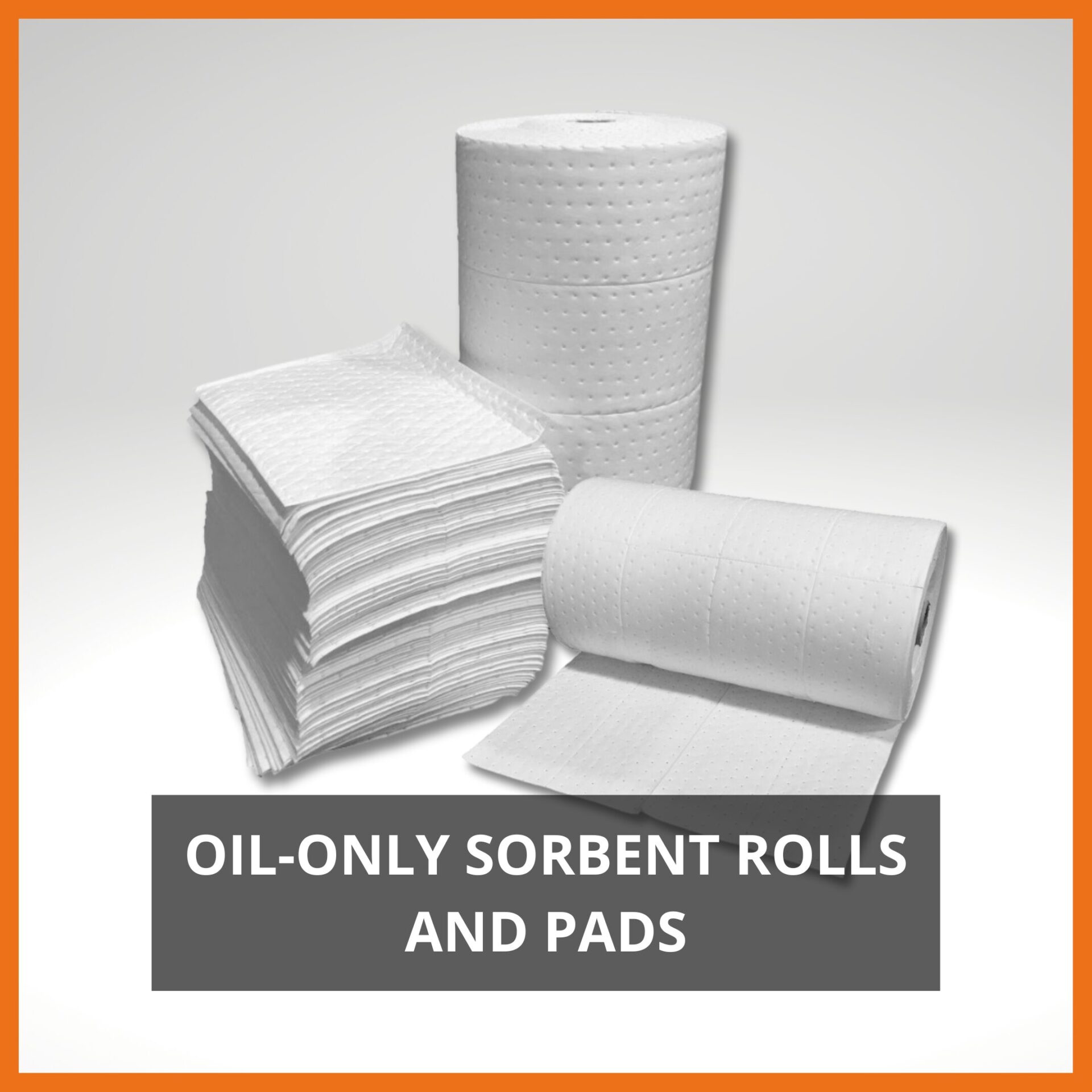 Oil-Only Polypropylene Sorbents Pads and Rolls