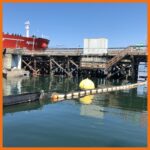 Perma Boom deployed in a marina