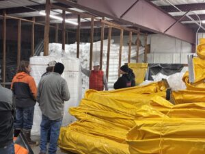Participants Touring ACME's Facilities and Learning About Our Rolled Foam Logs