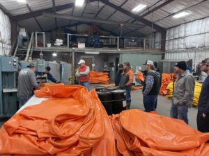 Participants Touring ACME's Facilities and Learning About Our RF Welding Machines